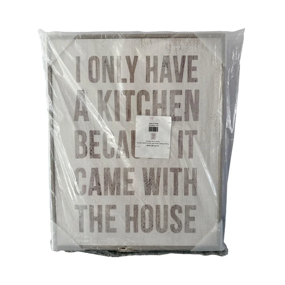Funny Kitchen Only have a kitchen cause it came with the house Canvas 16x20